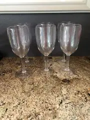 Williams Sonoma NWOT Set Of 6 Acrylic Wine Glasses