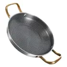 Stainless Steel Griddle Honeycomb Nonstick Pan Skillet Small Frying