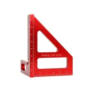 3D Multi-Angle Measuring Ruler,45/90 Degree Aluminum Alloy Woodworking Square Pr