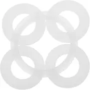 Rubber Gasket Kit for Air Pump Valve 5pcs Connector Seals Long-Lasting Leak Compatible