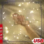 BYD生百用品💎1/5/10M/USB小夜燈/銀線燈串/小彩燈/USB造型燈/聖誕樹掛燈/婚慶裝飾燈/造景燈/室內背