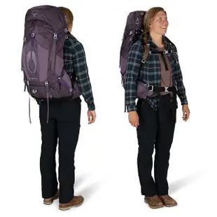 【Osprey】Aura AG 50 登山背包 50L 女款 莓果紅(健行背包 徙步旅行 登山後背包)