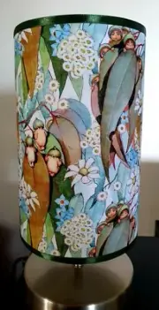 May Gibbs gumnut babies touch Lamp fabric shade snugglepot cuddlepie bulb incl