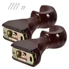 2Pcs 28mm Wooden Curtain Brackets Hooks Decorative Accessories Wall Mounted