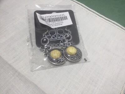 Paparazzi Southern Serenity Yellow & Silver Earrings