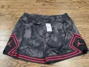 ✅ $55 Michael Air Jordan Nike Jumpman Women Shorts 2XL Black Gym Athletic