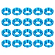 M3 Countersunk Washers, 20 Pack Finish Washers Light Blue