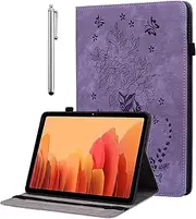 KEDBBAO Case for Samsung Galaxy Tab S9 FE 10.9 Inch/Galaxy Tab S9 11 Inch 2023, Multi-Angle Flip PU Leather Protective Cover with Stylus Holder for Galaxy Tab S9 FE Case, Purple