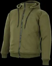 Weise Stealth Motorcycle Aramid Hoodie Zip Through Olive Green Aramid Lining