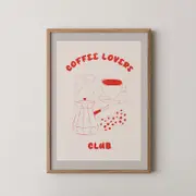 [Namly Design] Poster - Coffee Lovers Club