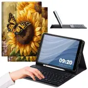 iPad 10.2 Case with Keyboard 2021/2020/2019, Detachable Wireless Keyboard Str...