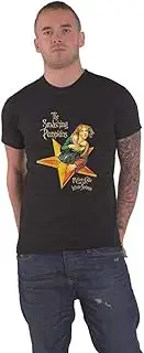 [Rock Off officially licensed products] The Smashing Pumpkins T Shirt Mellon Collie Band Logo Official Unisex Black