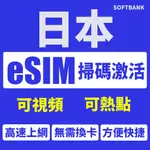 ESIM 日本上網卡 日本網卡 SOFTBANK日本上網卡 網卡 上網吃到飽 日本吃到飽無線上網