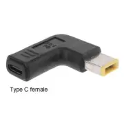 Charging Adapter Type-C Female to Square for DC Male Converter for Thinkp