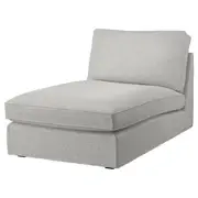 KIVIK chaise longue, Tallmyra white/black