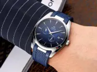 在飛比找Yahoo!奇摩拍賣優惠-直購#歐米茄手錶 海馬系列四針分離月相小秒頂級男士腕錶  西