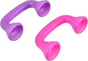 2pcs Phone Realistic Handset for Pronunciation Aid for Speech Development Lightweight and Portable Dual Color Options Safe Materials