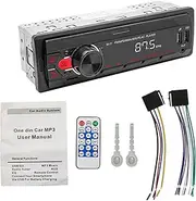 Single DIN Car Stereo – blutooth Audio Receiver, Car Music System | Noise-Reduction Car Stereo with USB and auxs Input, MP3 Player Support, Voice Control Press-to-Talk for Safe Driving and Easy Access