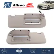 Driver Passenger Side Sun Visor Beige W/Lights For Nissan Altima 2019-2024 New