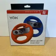 YOK Switch Joy-con Racing Wheel for the Nintendo Switch Double Pack