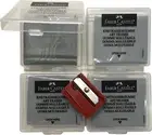 Professional Kneaded Erasers 4-Pack with Storage Case and Bonus Pencil Sharpener
