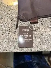 Romp Cat Harness with Carry Case Sable Black, Small