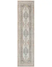 [Miss Amara] Priya Traditional Distressed Washable Runner Rug in Multi