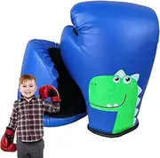 Kids Punching Gloves, Cartoon Pattern Youth PU Sparring Mitts, Youth Boxing Training Gloves, Sparring Training Martial Arts Mitts for Punch Bag Speed Ball Pads