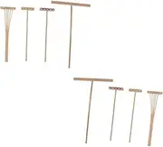 Totority 8pcs Bamboo Rake Sand Rake Stylus Meditation Sand Zen Tool Meditation Garden Rake Zen Sand Rake Sand Push Drawing Rake Garden Rakes Mini Zen Garden Tools Sand Zen Garden Tool