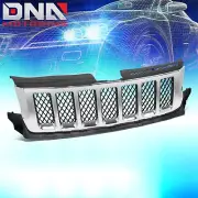 For 2011-2013 Grand Cherokee Overland Chrome Frame Diamond Mesh Insert Grille (for: Jeep)