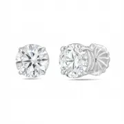 Diana M Jewels 4.00 cts round lab diamond stud earrings size One Size