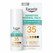 Eucerin Sensitive Mineral Face Zinc Oxide AOX SHIELD Protection Tinted Sunscreen