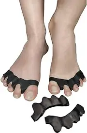 4 x Silicone Toe Separators Hallux Valgus Hammer Toe Pads Premium Claw Toes