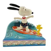 Peanuts by Jim Shore Snoopy & Woodstock Surfing