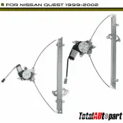 2x Power Window Regulator w/ Motor for Nissan Quest 1999-2002 Front Left & Right (for: Nissan)