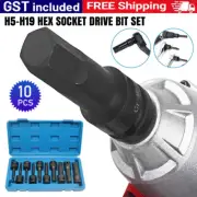 1/2" Drive Allen / hex key bit impact socket set H5 - H19 Allen Key Torx w/ Case