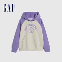 在飛比找蝦皮商城優惠-Gap 女童裝 Logo印花帽T-紫色(786363)