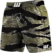 [Iron Jiu Jitsu] Hybrid Combat Shorts with Built-in Compression Liner for Jiu Jitsu, Grappling, MMA, and Wrestling