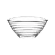 LAV Derin Glass Serving Bowl - Clear Nesting Kitchen Mixing Bowls - 200ml - 11cm