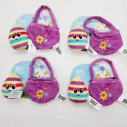 Lot Of 4 Quirky Kitty Catnip Cat Toys Easter Egg & Basket - Purple - 2 Ct Each