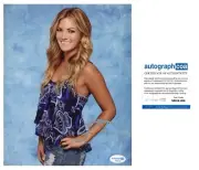 BECCA TILLEY SIGNED THE BACHELOR INFLUENCER 8x10 PHOTO - ACOA COA