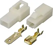 50 Sets 6.3mm 1 Pin DJ7011-6.3-11/21 Automotive Connector Cable Terminal Plug Kits Motorcycle Car Terminal