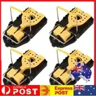 Rat Catching Traps Reusable Heavy Duty Snap Mouse Trap for Outdoor (4pcs L)