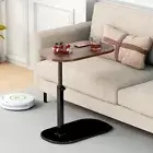 Small C Shaped Side Table Height Adjustable C Shaped End Table for Sofa and AU