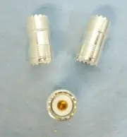 UG-258, UHF, F / F Barrel Connectors, Gold Pin, Mulity Pack, Quanity Counts