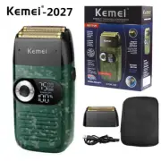 Kemei Men Wet&Dry Cordless Electric Shaver Cutting Beard Barber Shaving Machine