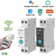 Wifi Smart Circuit Breaker Switch with Metering 1P Din Rail Remote Control Timer