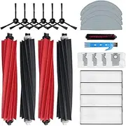 [Theresa Hay] Accessories for Roborock S8 Pro Ultra Robot Vacuum Cleaner Replacement Parts 22 Packs 2 sets of Main Brushes & 4 Filters & 6 Side Brushes & 4 Mop Cloths & 4 Dust Bags