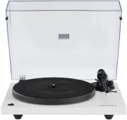 C6B-WH Belt-Drive Bluetooth Turntable Record Player with Adjustable Tone Arm,...