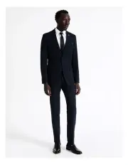 [Blaq] Tailored Birdseye Suit Jacket in Navy